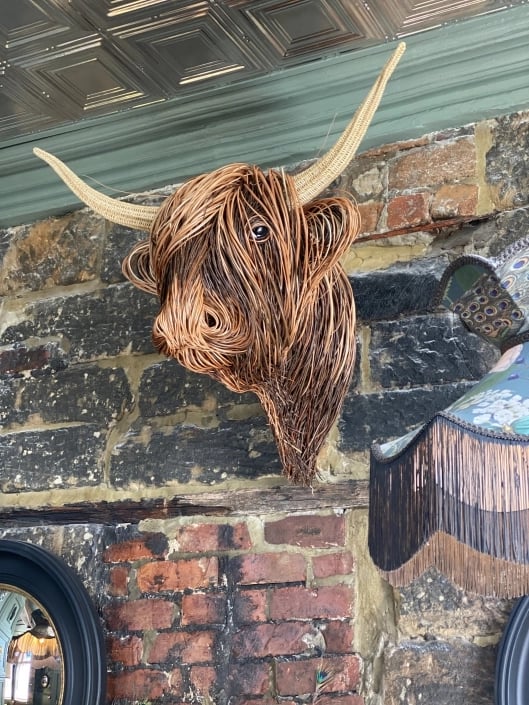 Escultura de pared de vaca – Bowie