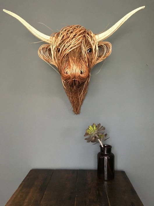 Escultura de pared de vaca – Bowie