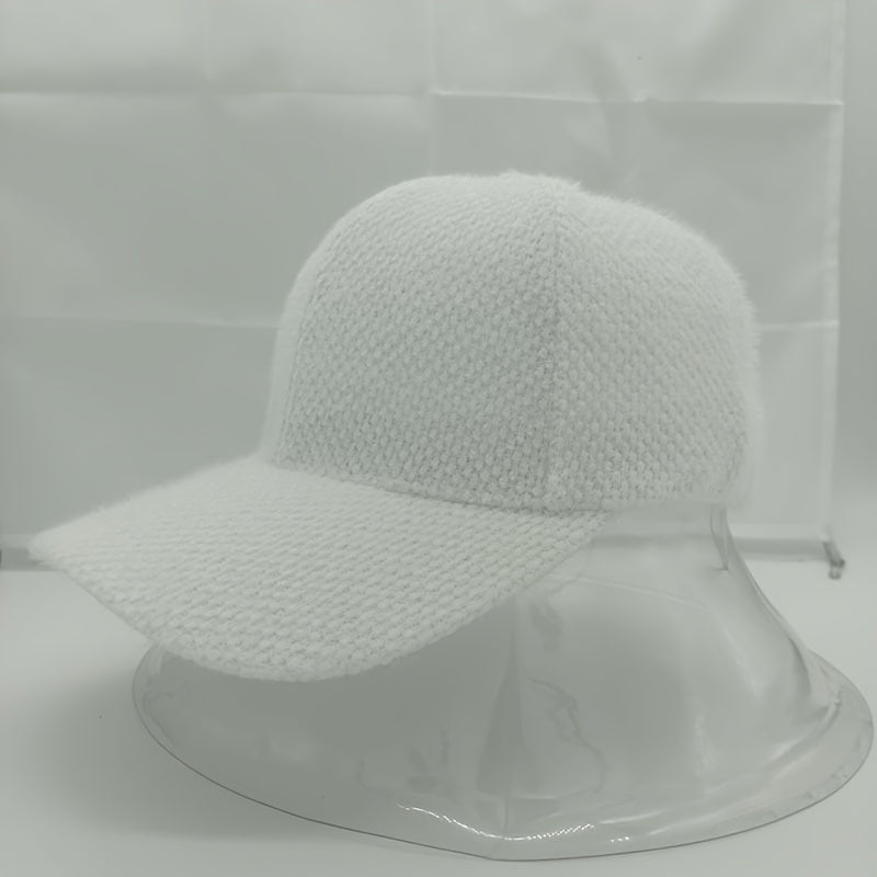 Warm women's baseball cap with faux fur for autumn & winter – Lorena