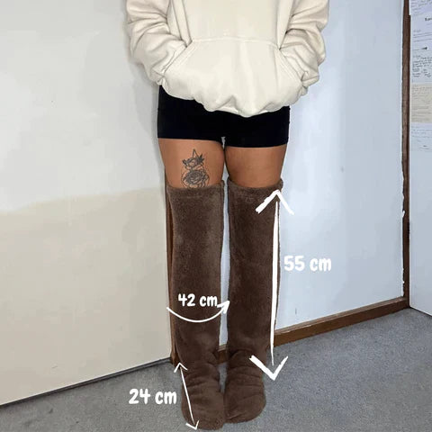 Varme fleece-sokker til vinteren – SnuggleFeet