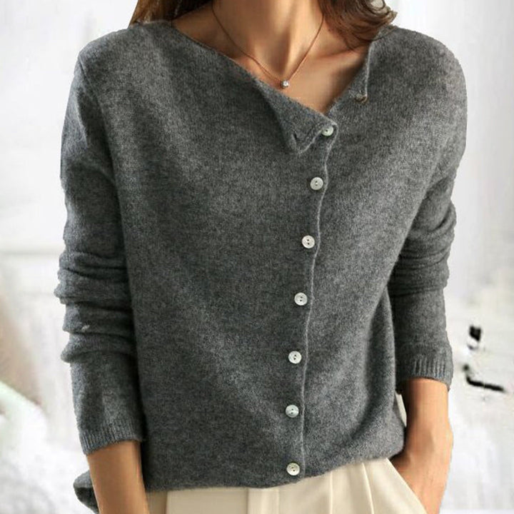 Trendy damepullover med V-udskæring - Sienna
