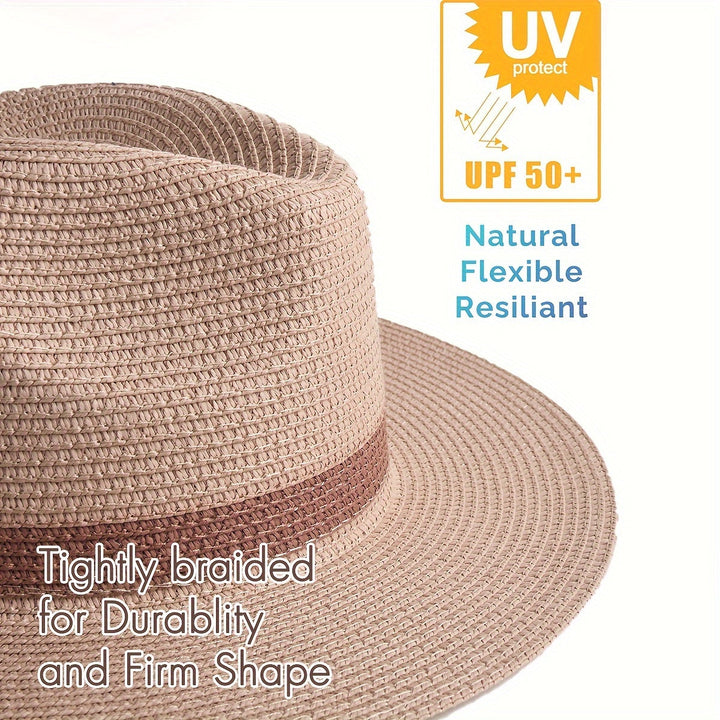 Trendiger Sonnenhut mit breiter Krempe für Damen & Herren – SunShield Panama