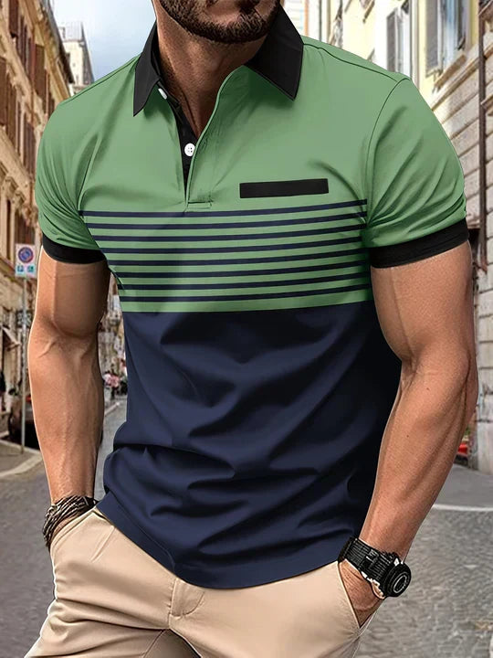 Stripete sommerpolo for menn – Damian
