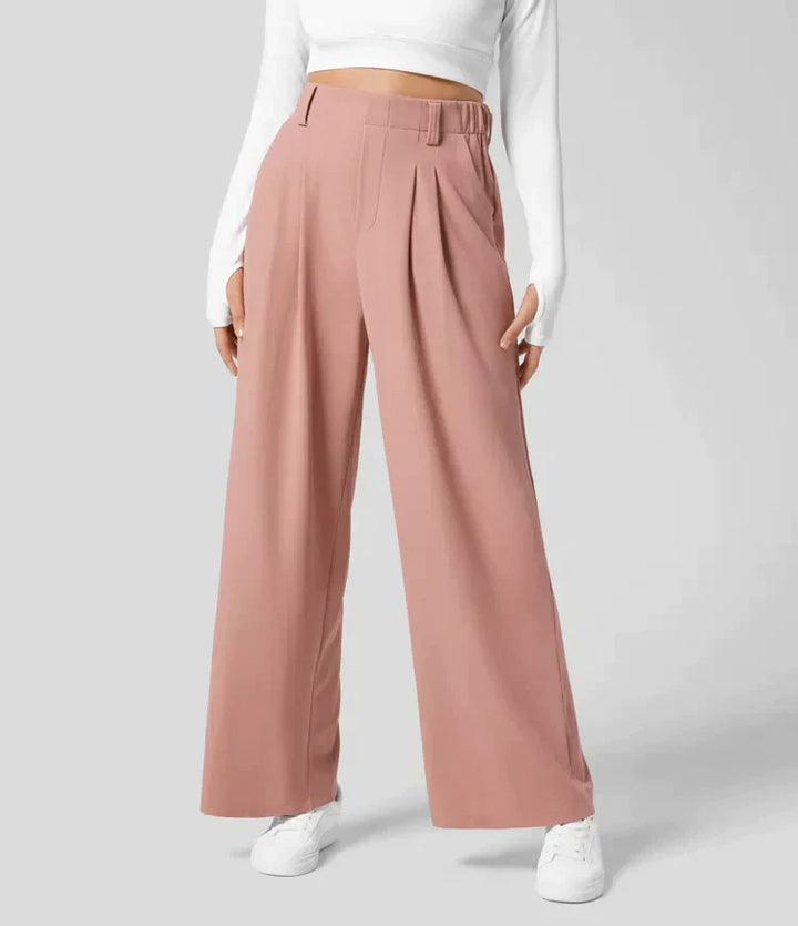 Comfortable women's pants with wide legs - Amara