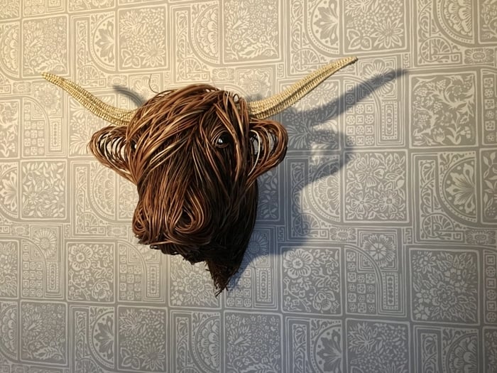 Escultura de pared de vaca – Bowie