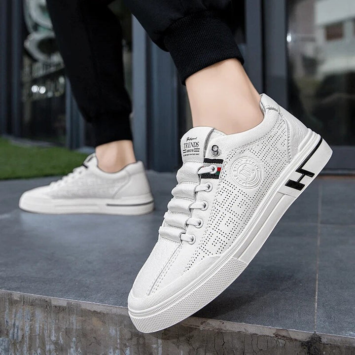 Men's Sneakers Made of Perforated Leather with Lightweight Construction – Ethan