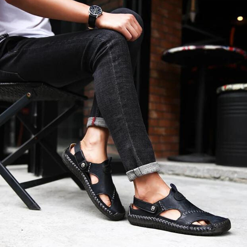 Orthopedic Men's Leather Sandals – Marco