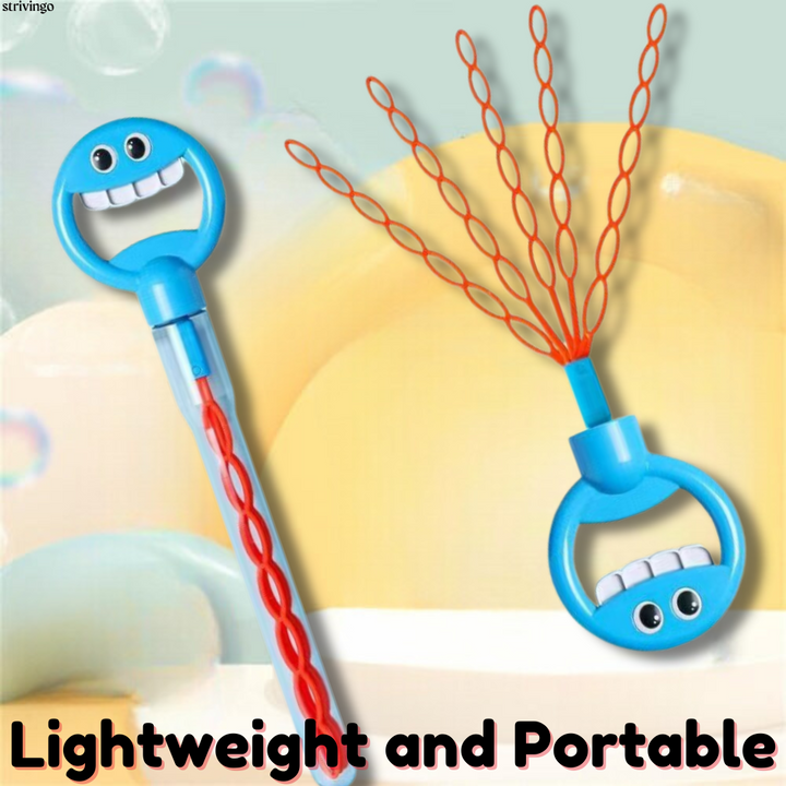 Smiley Seifenblasenstab mit 32 Löchern - BubbleWave