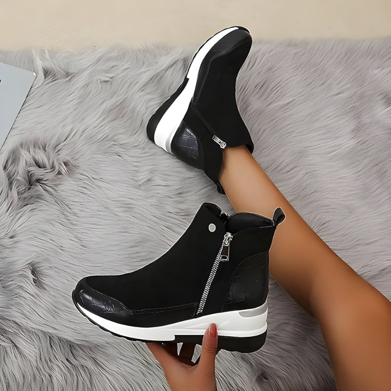 Orthopedic Leather Women's Ankle Boots - Emma