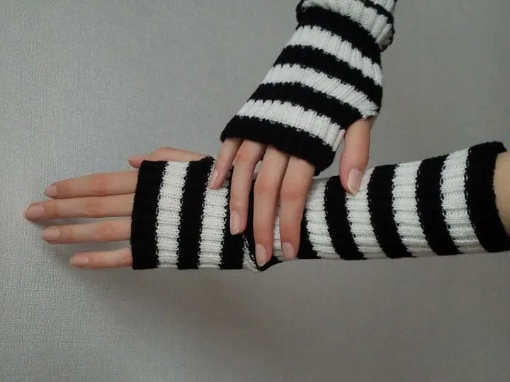 Lange fingerløse strikhandsker - FlexiWarm