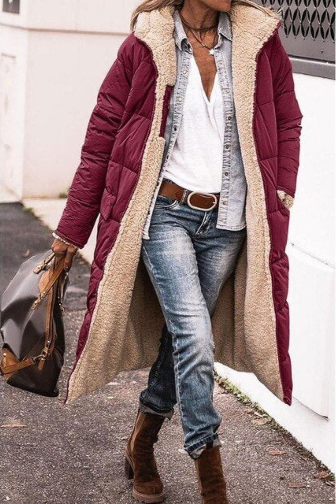 Chaqueta de invierno reversible para mujer a la moda – Sofía