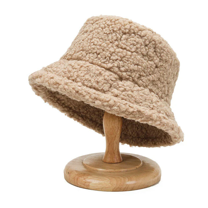 Warmer Fashionable Teddy Bucket Hat - Livia