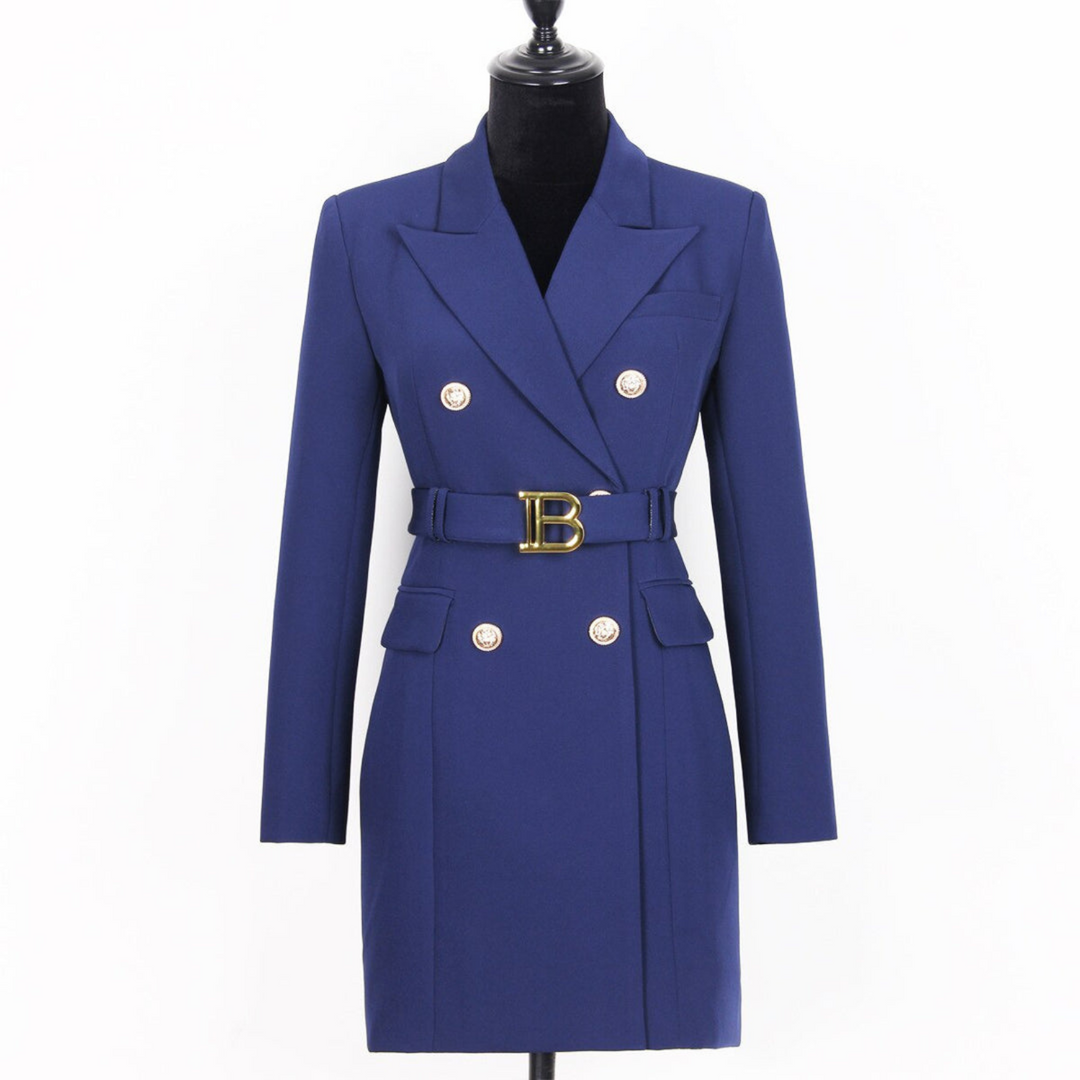 Stilvolles Einfarbiges Blazer-Kleid - Celeste