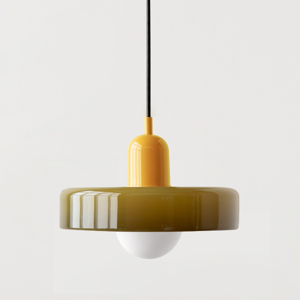 Colorful pendant lamp in Bauhaus style - StiloGlas