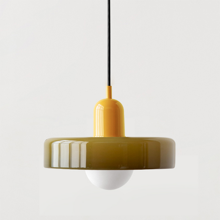 Colorful pendant lamp in Bauhaus style - StiloGlas