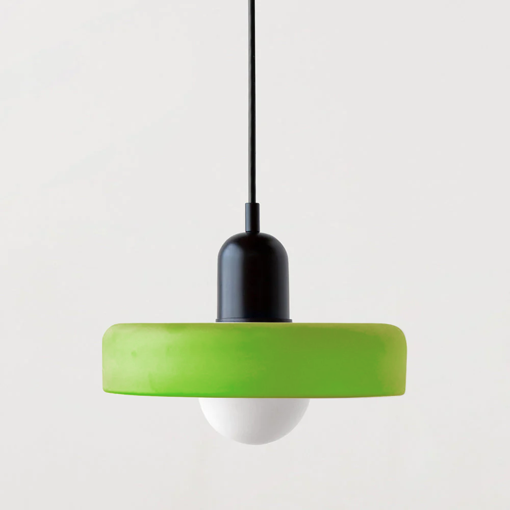 Colorful pendant lamp in Bauhaus style - StiloGlas