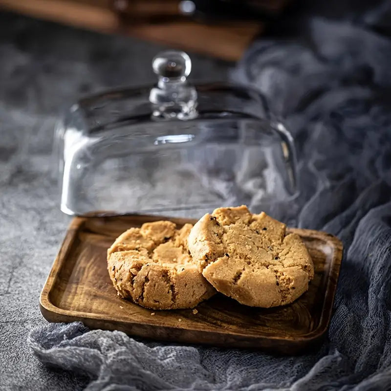 Butter dish made of wood and glass – ButterElegance