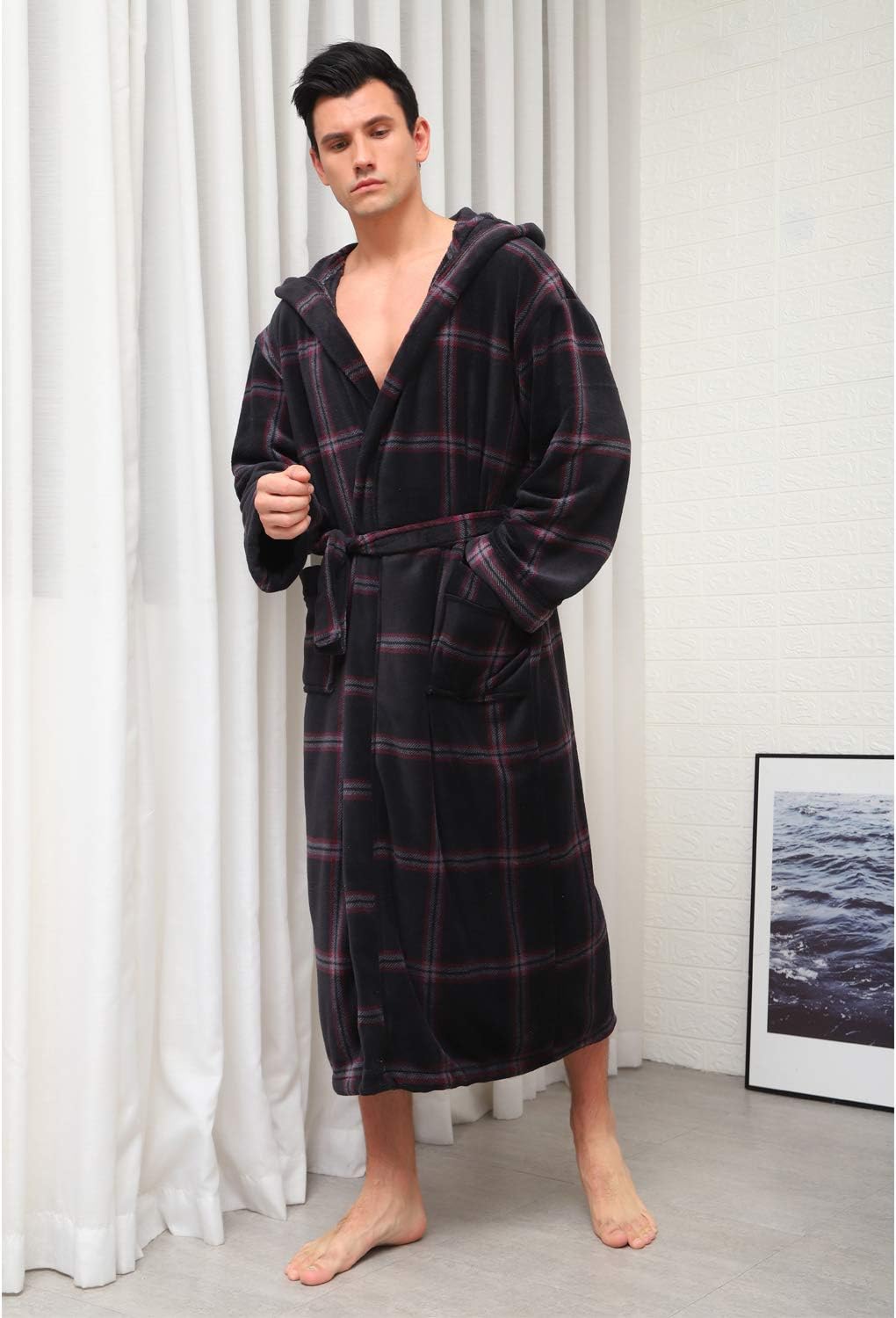 Luxury Men's Bathrobe with Hood - Lars