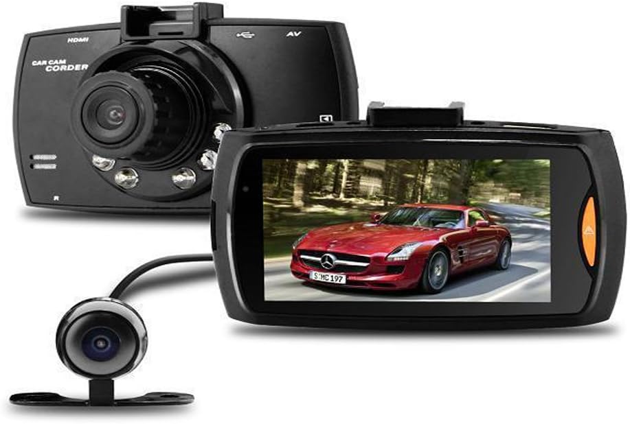 Dual-linse bilradio DVR G30 2,7" LCD Full HD 1080P med G-sensor