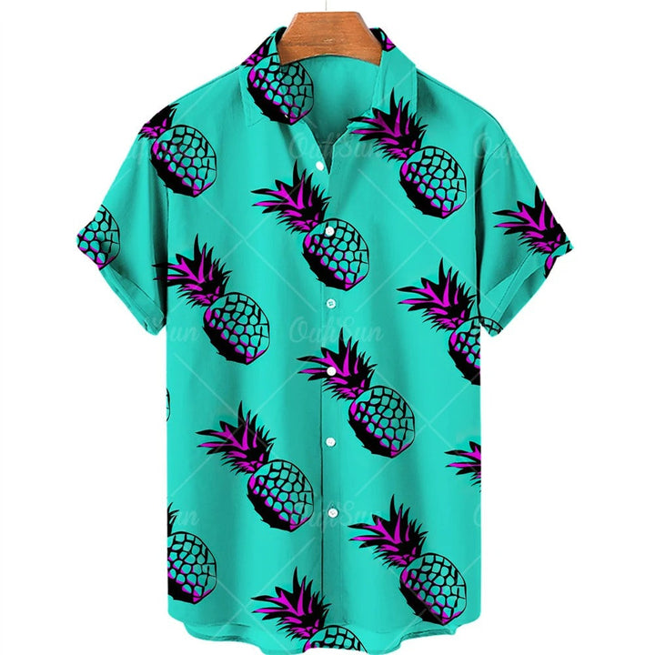 Camisa hawaiana tropical de manga corta – Mateo