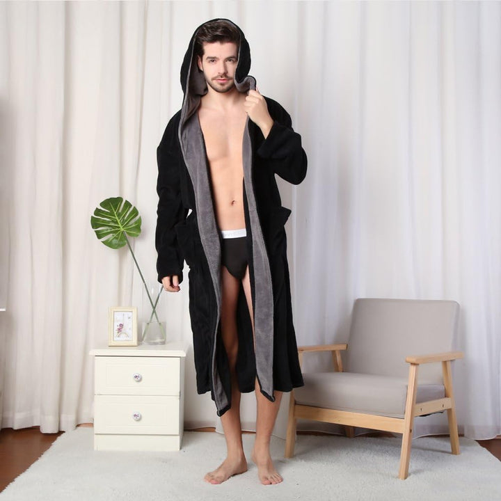 Luxury Men's Bathrobe with Hood - Lars
