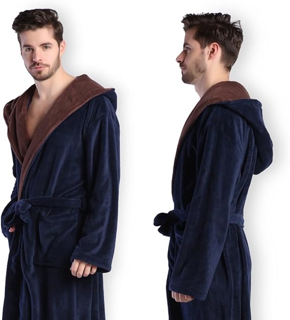 Luxury Men's Bathrobe with Hood - Lars