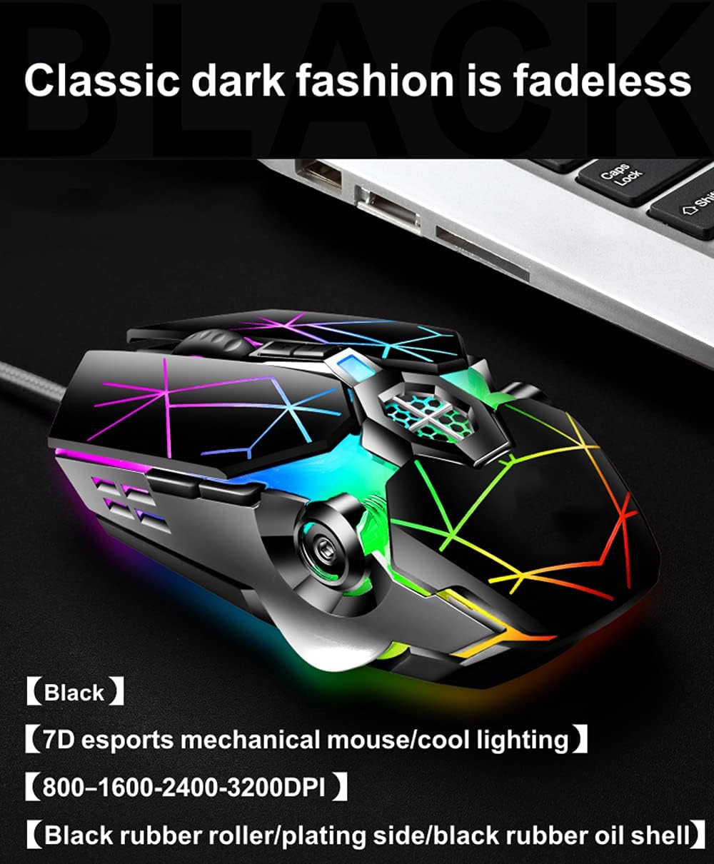Teclado mecánico para juegos de 87 teclas con retroiluminación RGB y interruptores azules