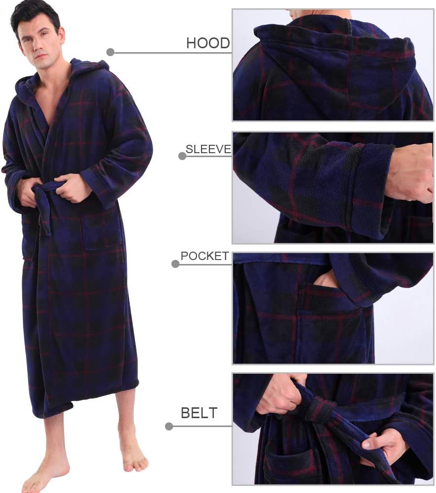 Luxury Men's Bathrobe with Hood - Lars