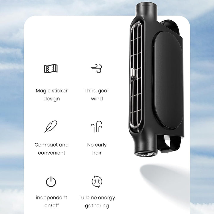 3 Geschwindigkeiten USB Auto Kühlventilator & Kopfstützenhalter – AutoBreeze