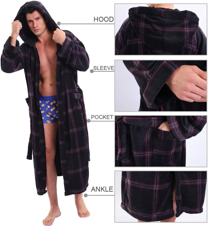 Luxury Men's Bathrobe with Hood - Lars