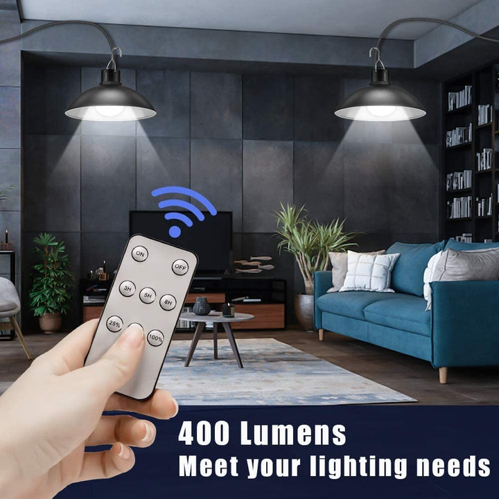 Wireless Solar LED Lamp Set with Remote Control – TwinRay