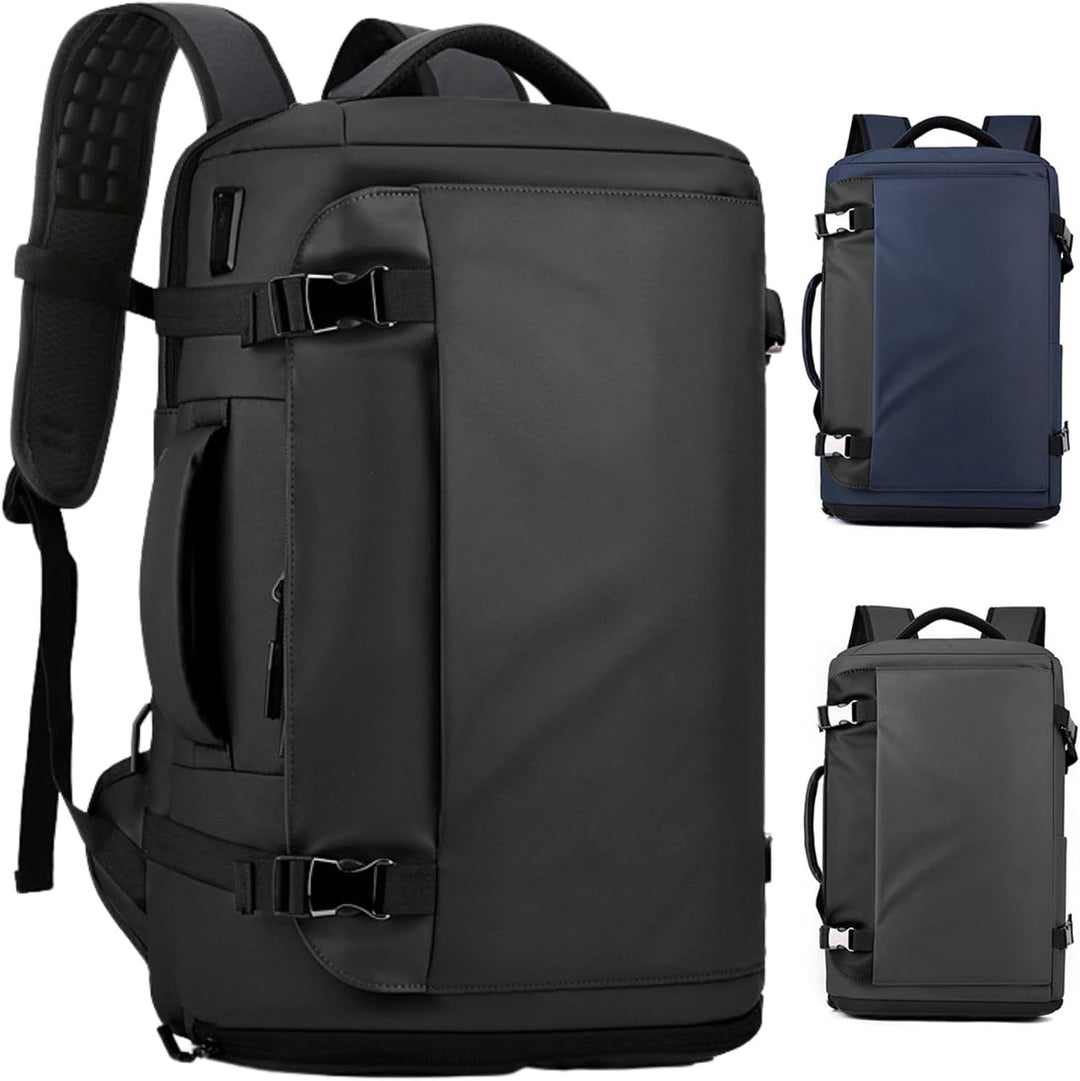 15” Wasserdichter Laptop-Rucksack mit Seitenöffnung & USB-C-Anschluss – TrekPro Serie