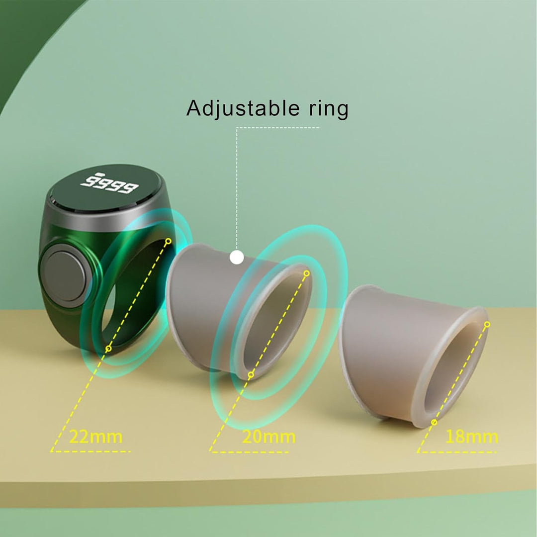 Anillo contador digital recargable de 4 dígitos para dedos (1+1 GRATIS) – Calmero