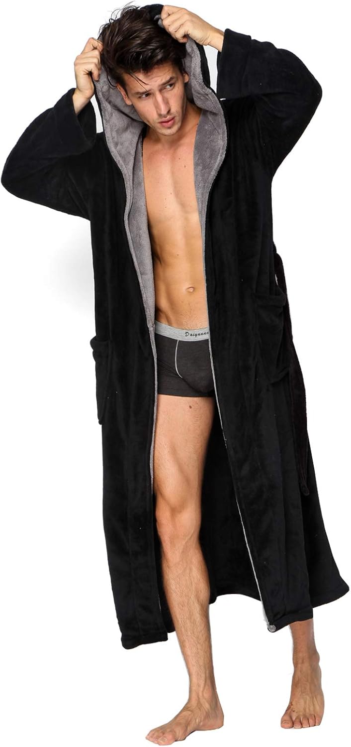 Luxury Men's Bathrobe with Hood - Lars