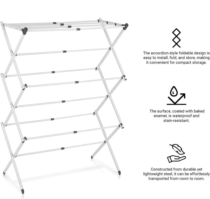 3-level foldable clothes rack – DryMate