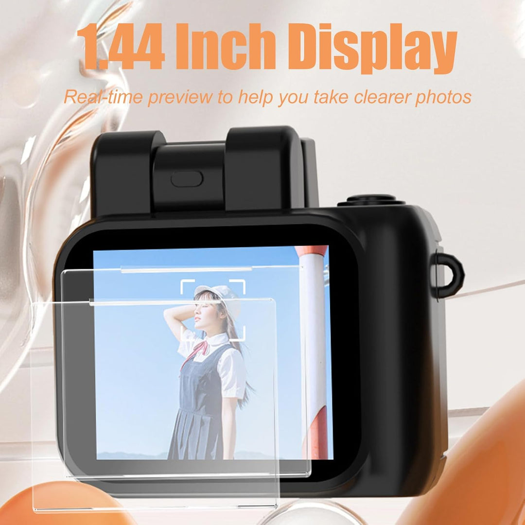 Mini keychain digital camera with 1080P video and retro design – Rivoma