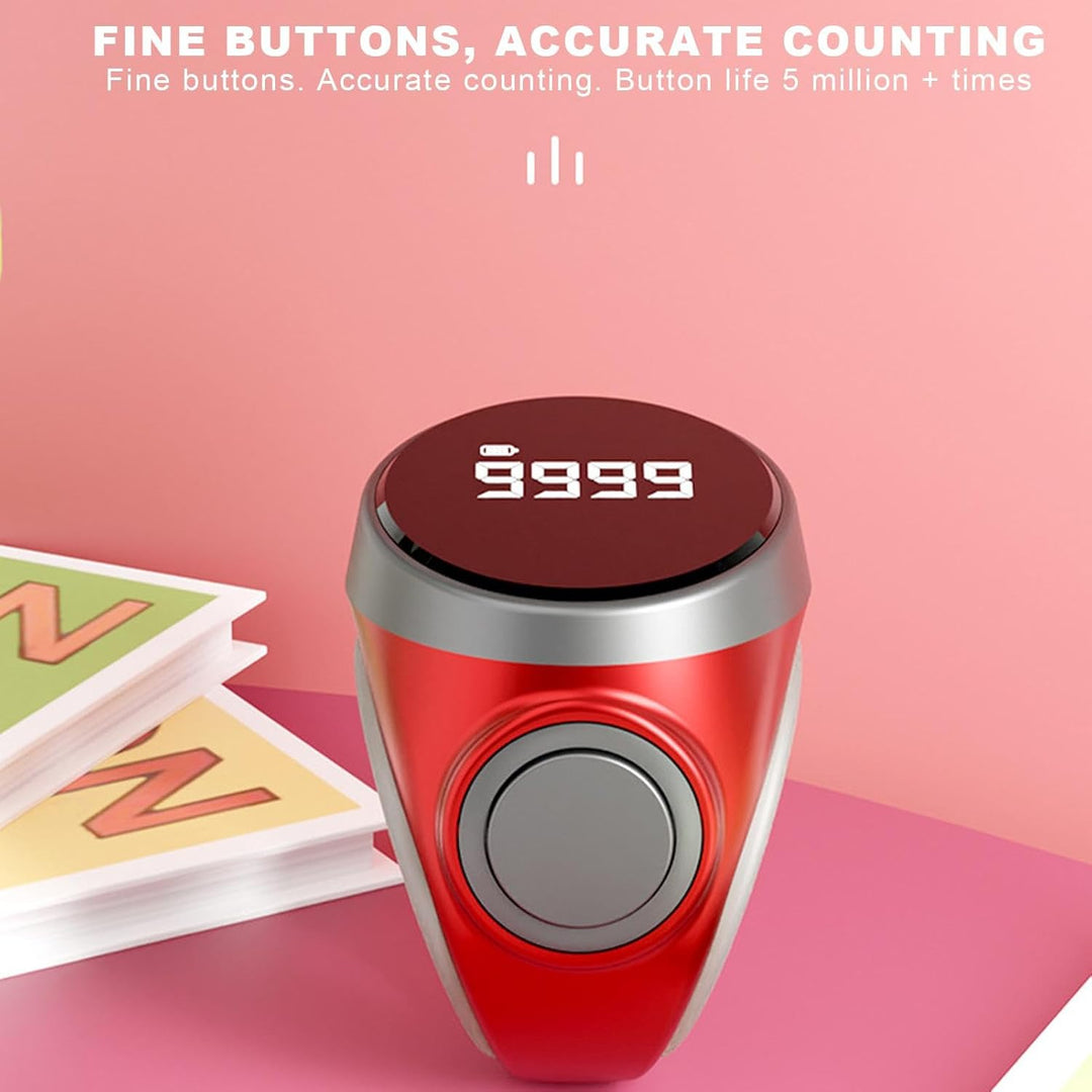 Anillo contador digital recargable de 4 dígitos para dedos (1+1 GRATIS) – Calmero