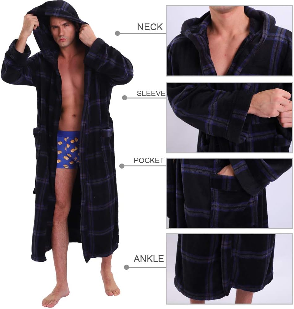 Luxury Men's Bathrobe with Hood - Lars