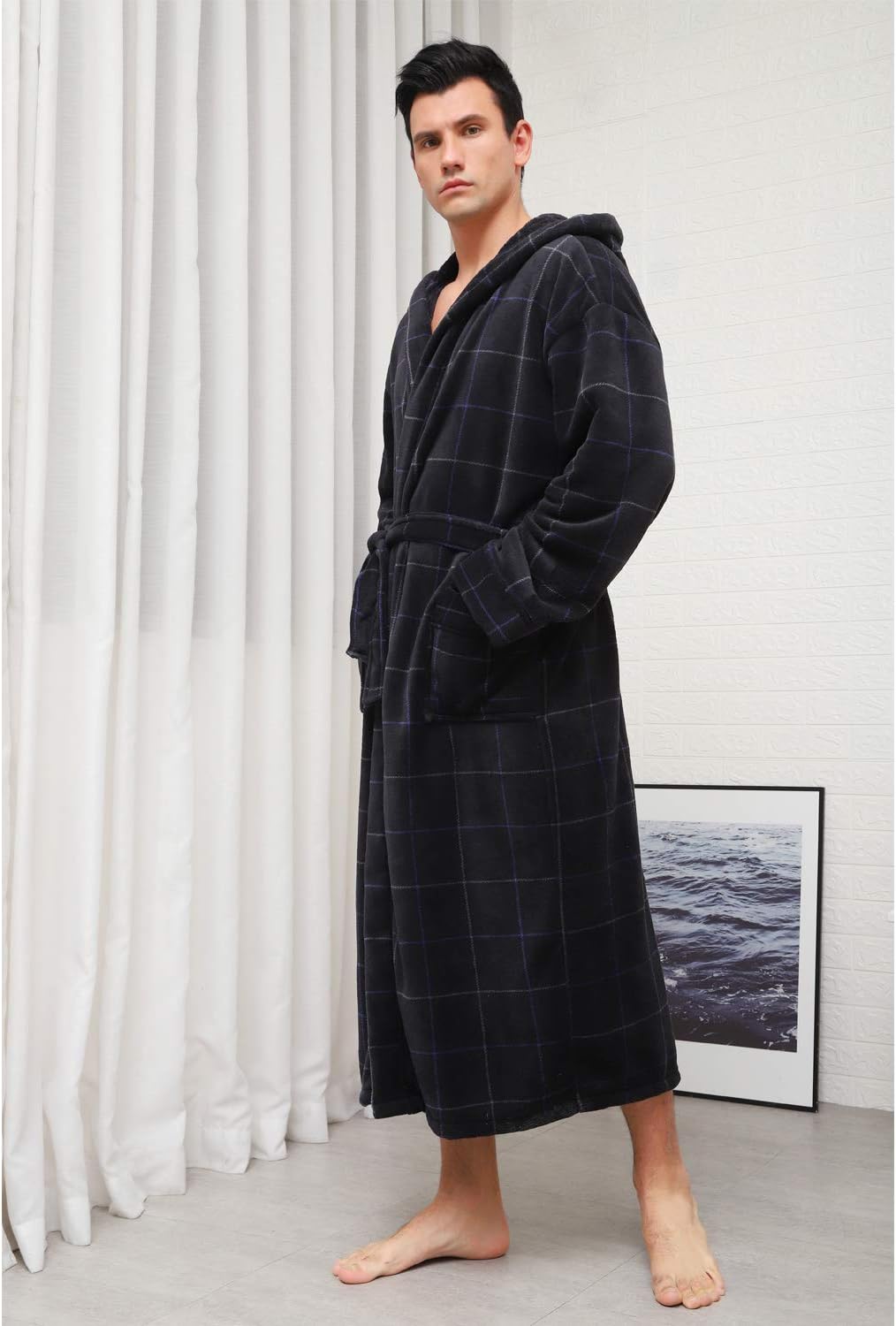 Luxury Men's Bathrobe with Hood - Lars