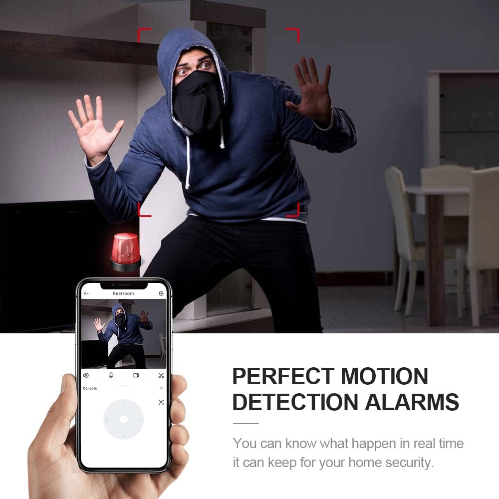 Mini Security Camera 4K WiFi Hidden Indoor Camera with Night Vision