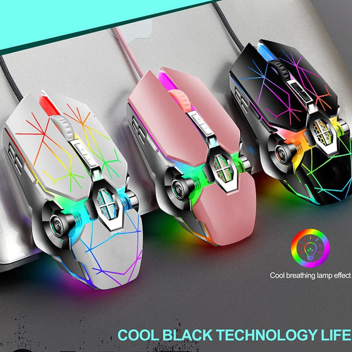 Teclado mecánico para juegos de 87 teclas con retroiluminación RGB y interruptores azules