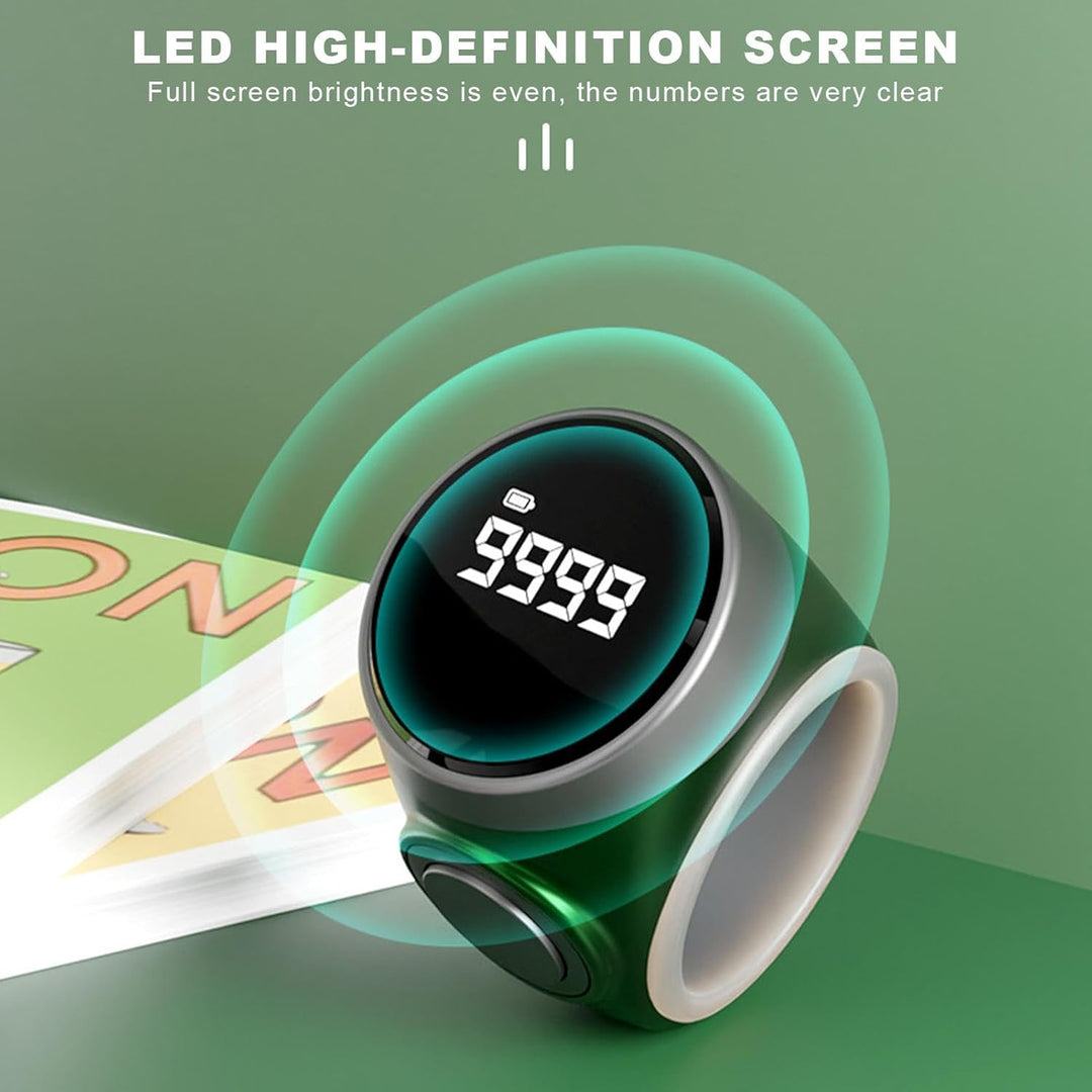 Anillo contador digital recargable de 4 dígitos para dedos (1+1 GRATIS) – Calmero