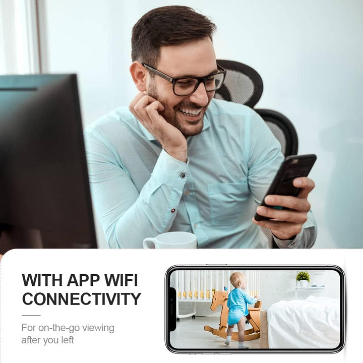 Mini Security Camera 4K WiFi Hidden Indoor Camera with Night Vision