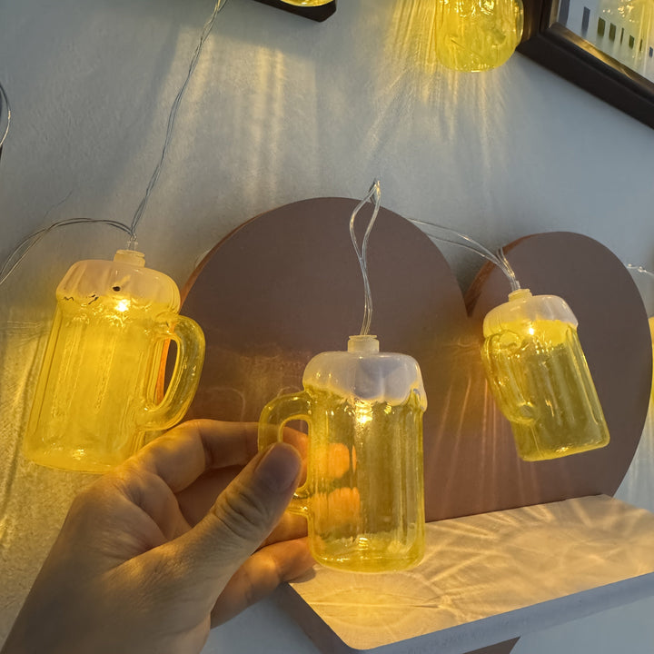 2 stk. LED-ølkrus-lyskæde – LichterBier Oktoberfest 2026