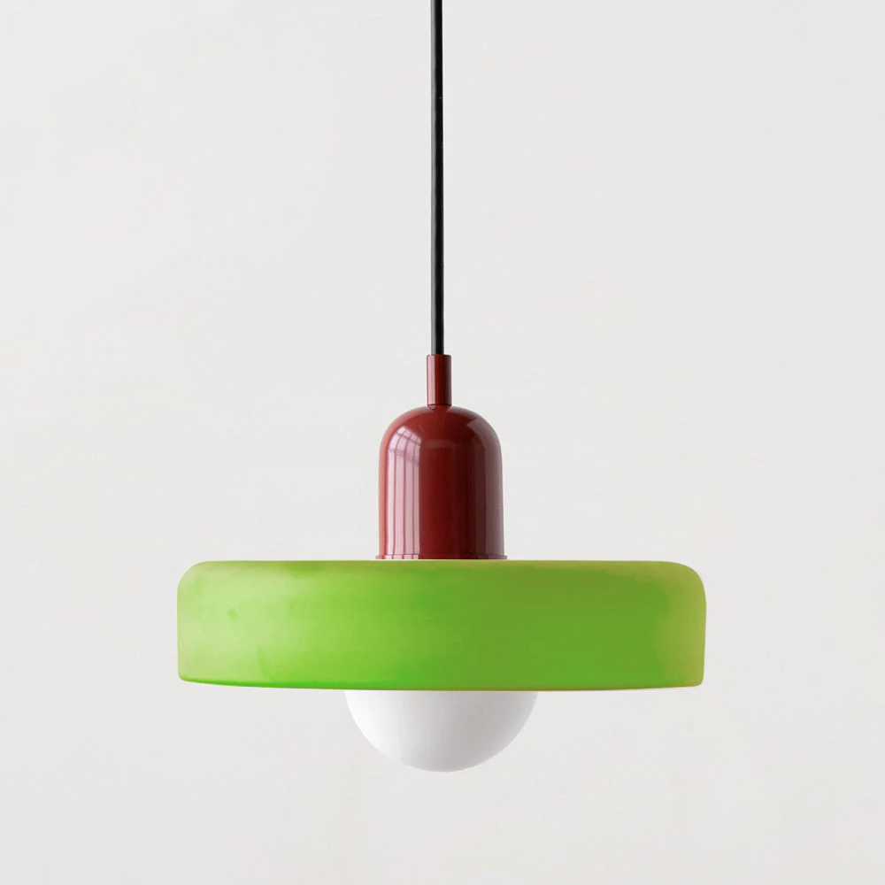 Colorful pendant lamp in Bauhaus style - StiloGlas