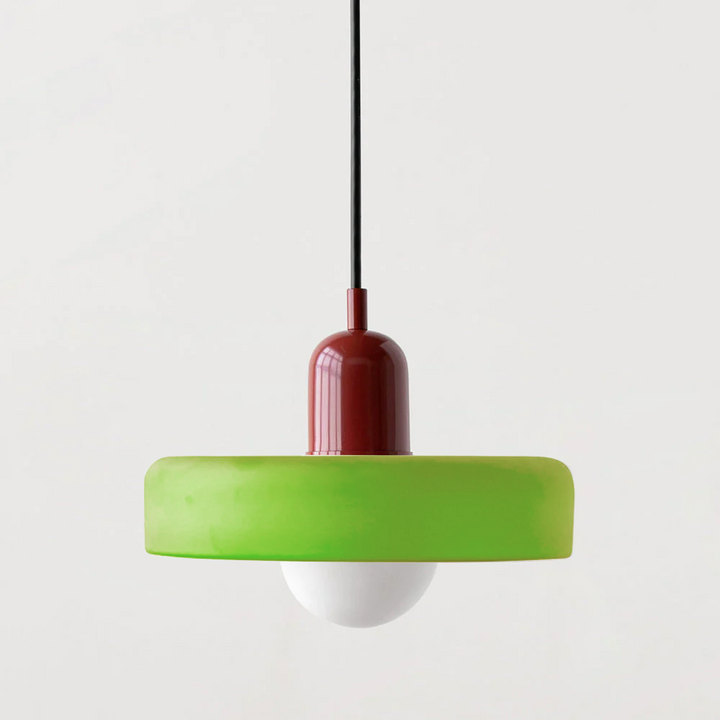 Colorful pendant lamp in Bauhaus style - StiloGlas