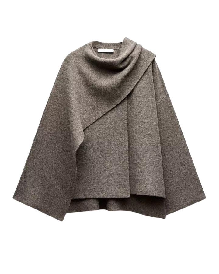 Stylish Women's Winter Poncho – Ella