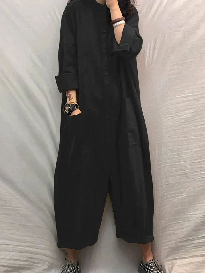 Luftig sommerjumpsuit med vidt snit til damer – Livia