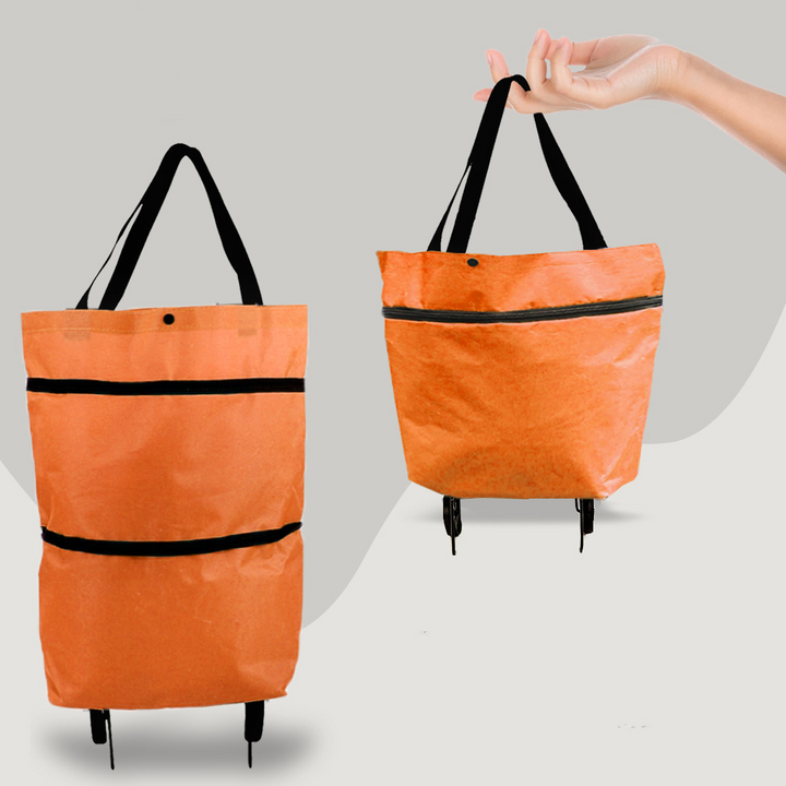 2-in-1 Convertible Shopping Bag with Wheels – CarryFlex