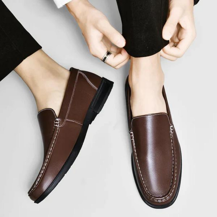 Italienske loafers i ægte læder – Emilio